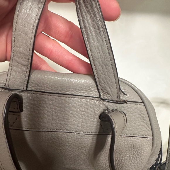 Michael Kors Rhea, elephant gray backpack bag with gunmetal zippers - Picture 12 of 14